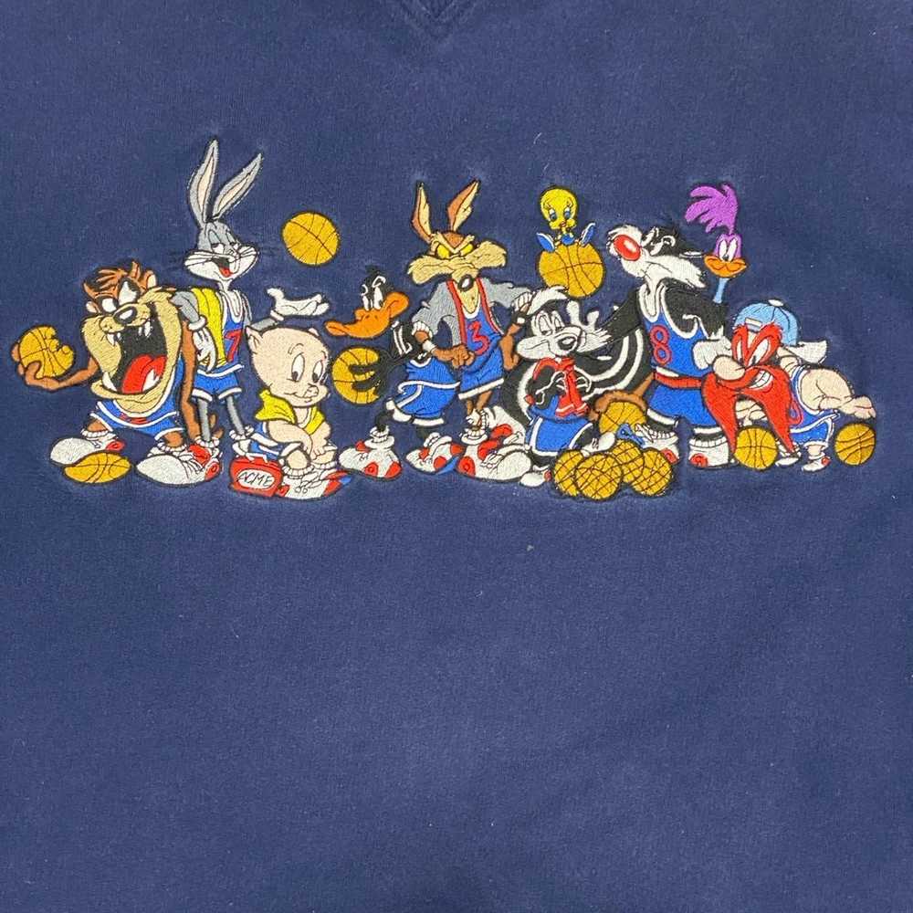 Vintage 1991 Acme Clothing Looney Tunes Blue Pull… - image 4