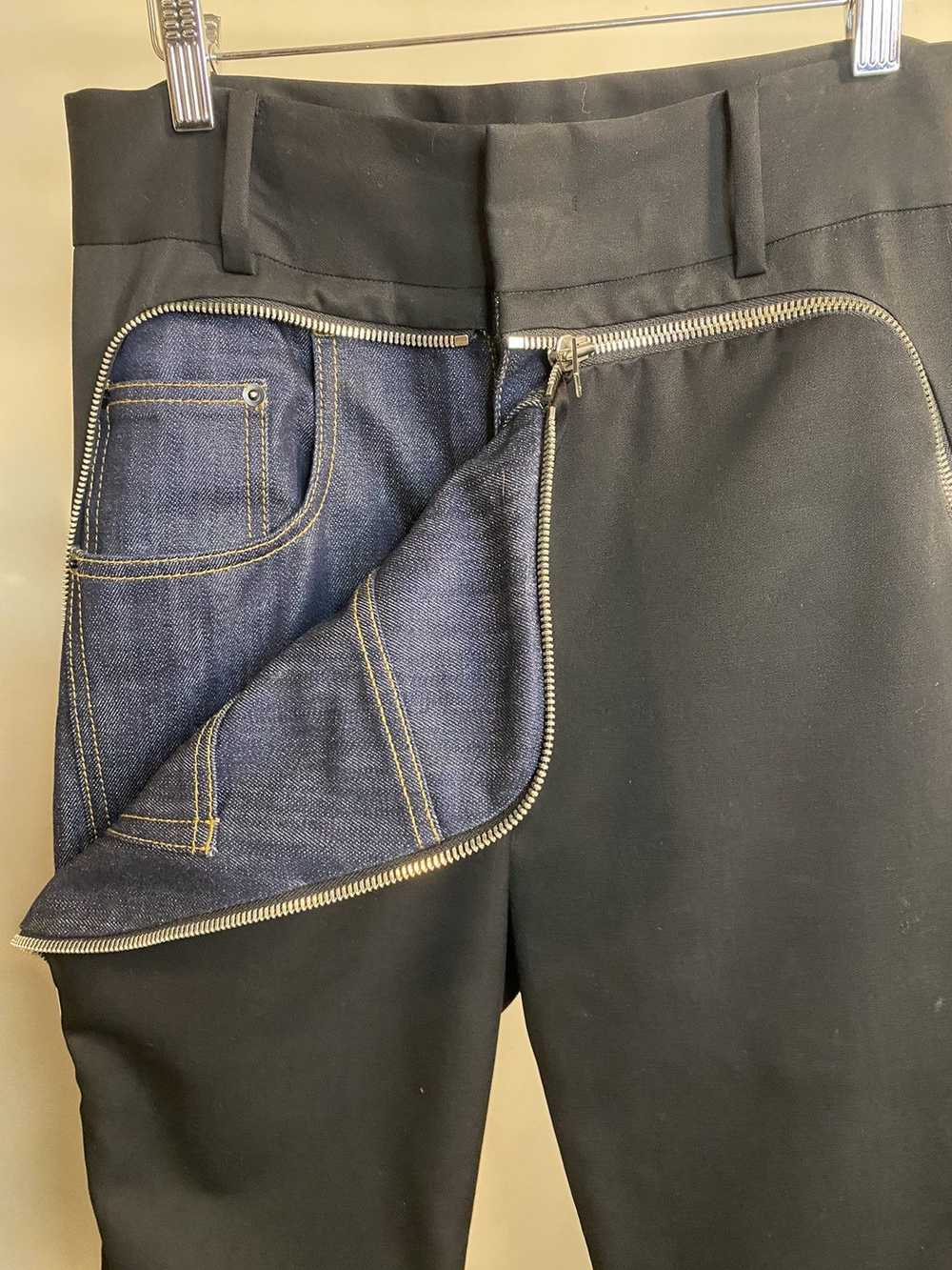 Juun.J Slacks / denim hybrid zippered pant - image 1