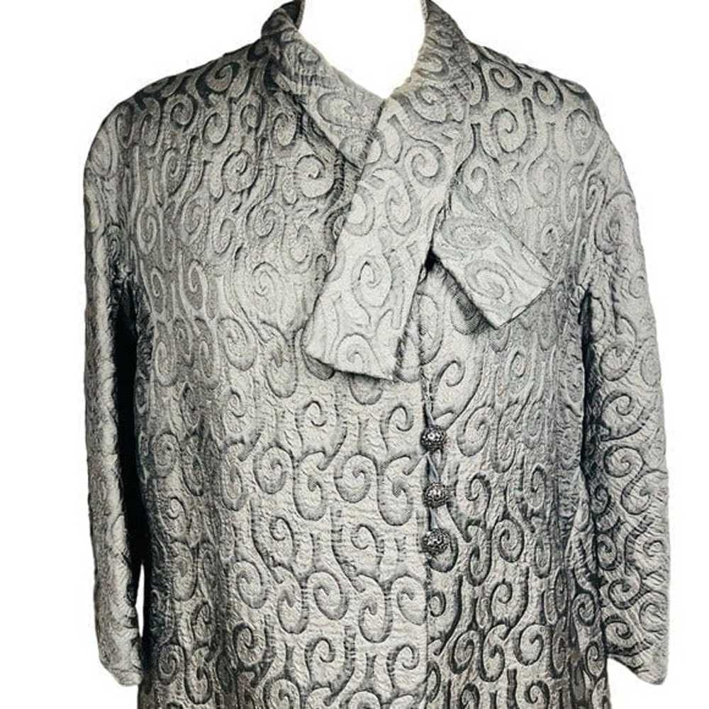 Embroided vintage dress coat - image 3