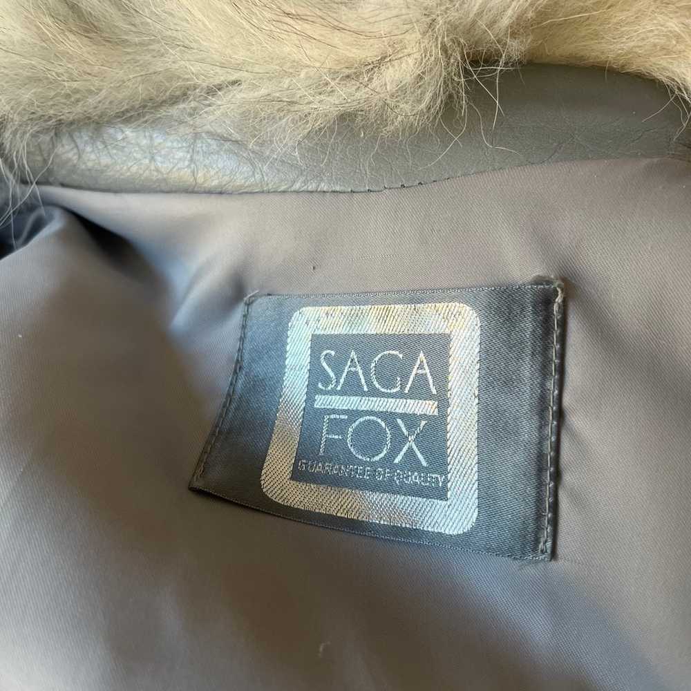 Saga Fox genuine fur coat - image 7