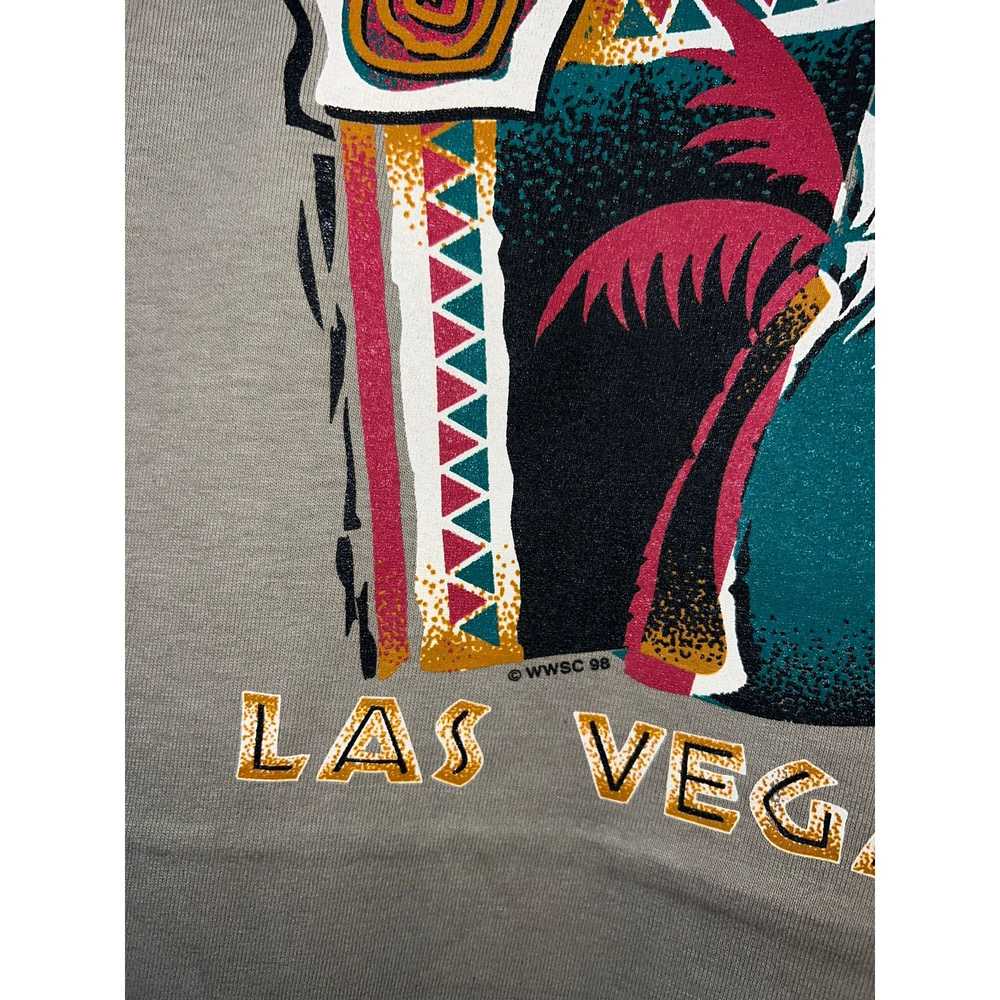 Jerzees 90s Vintage Las Vegas LV Palm Tree Graphi… - image 5