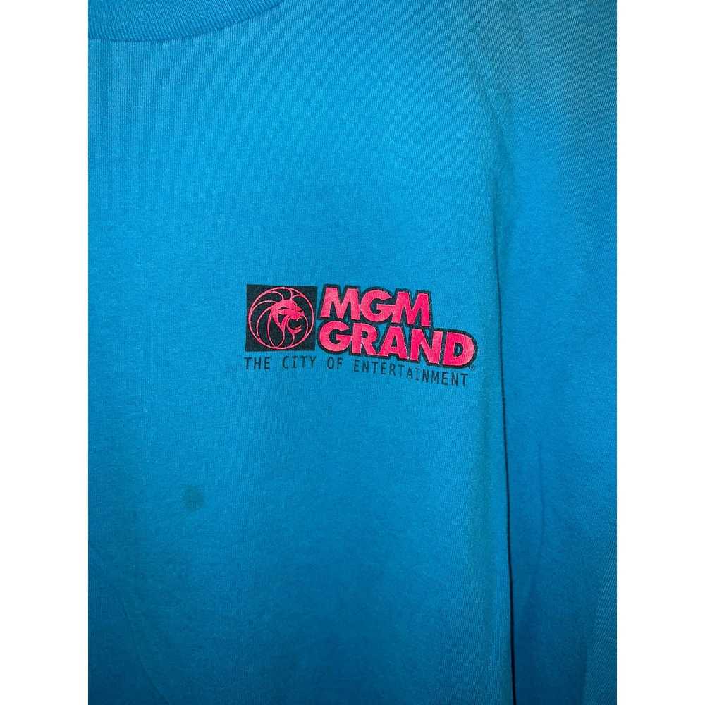 Vintage 90s MGM Grand Director's Club Blue Graphi… - image 3