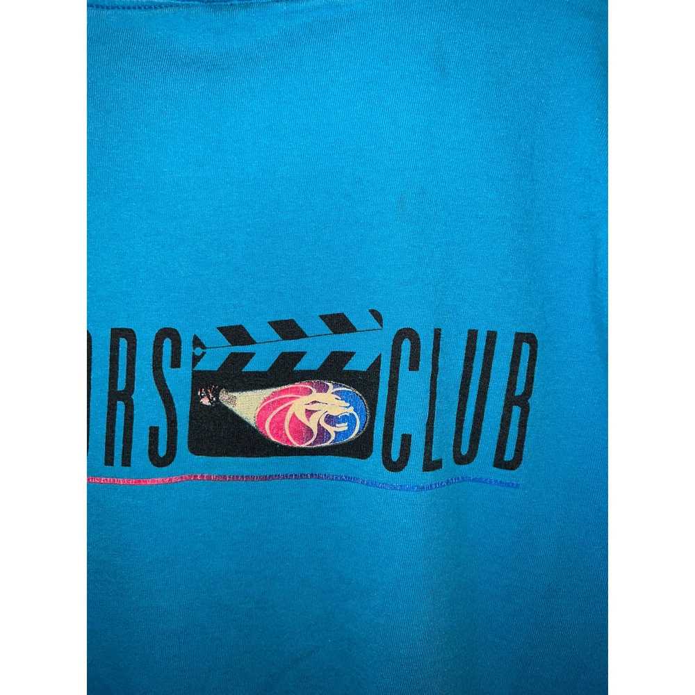 Vintage 90s MGM Grand Director's Club Blue Graphi… - image 7