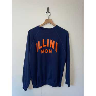 Hanes 80s Illini mom College University Blue Sweat