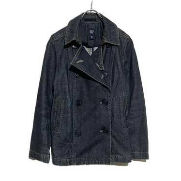 old GAP Denim Pea Coat / Women's Navy Blue Jacket… - image 1