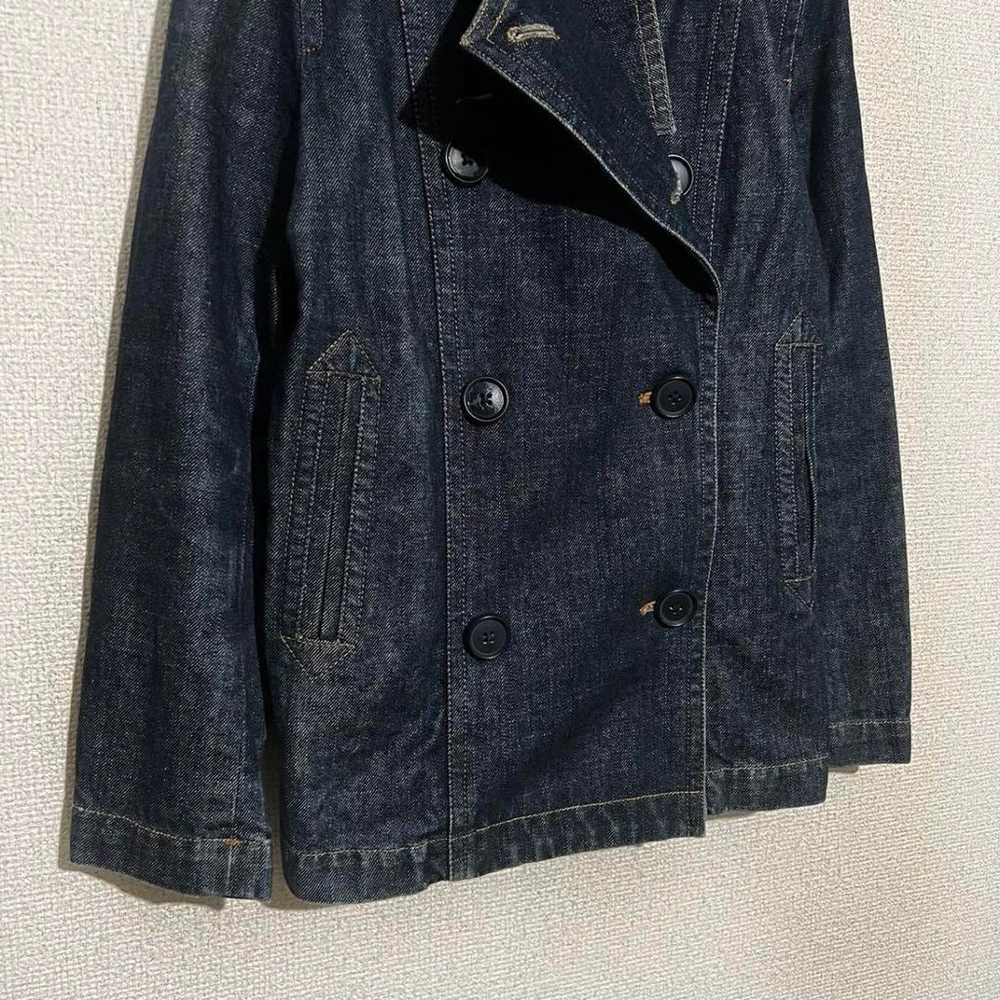 old GAP Denim Pea Coat / Women's Navy Blue Jacket… - image 3