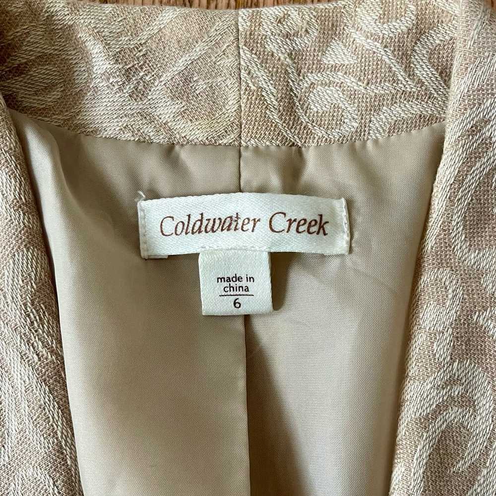 Coldwater Creek Womens Embroidered Jacket Sz 6 - image 8