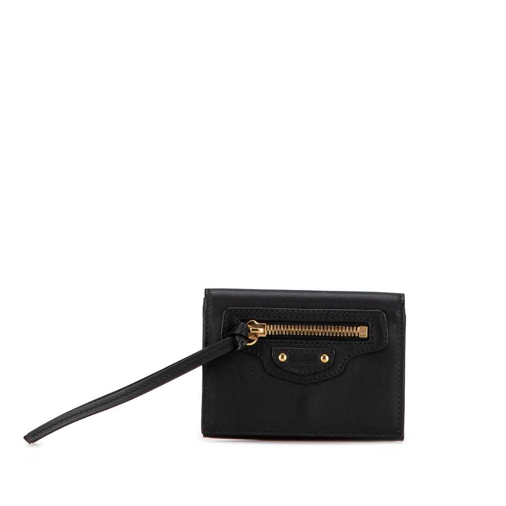 Black Balenciaga Leather Neo Classic Wallet - image 1