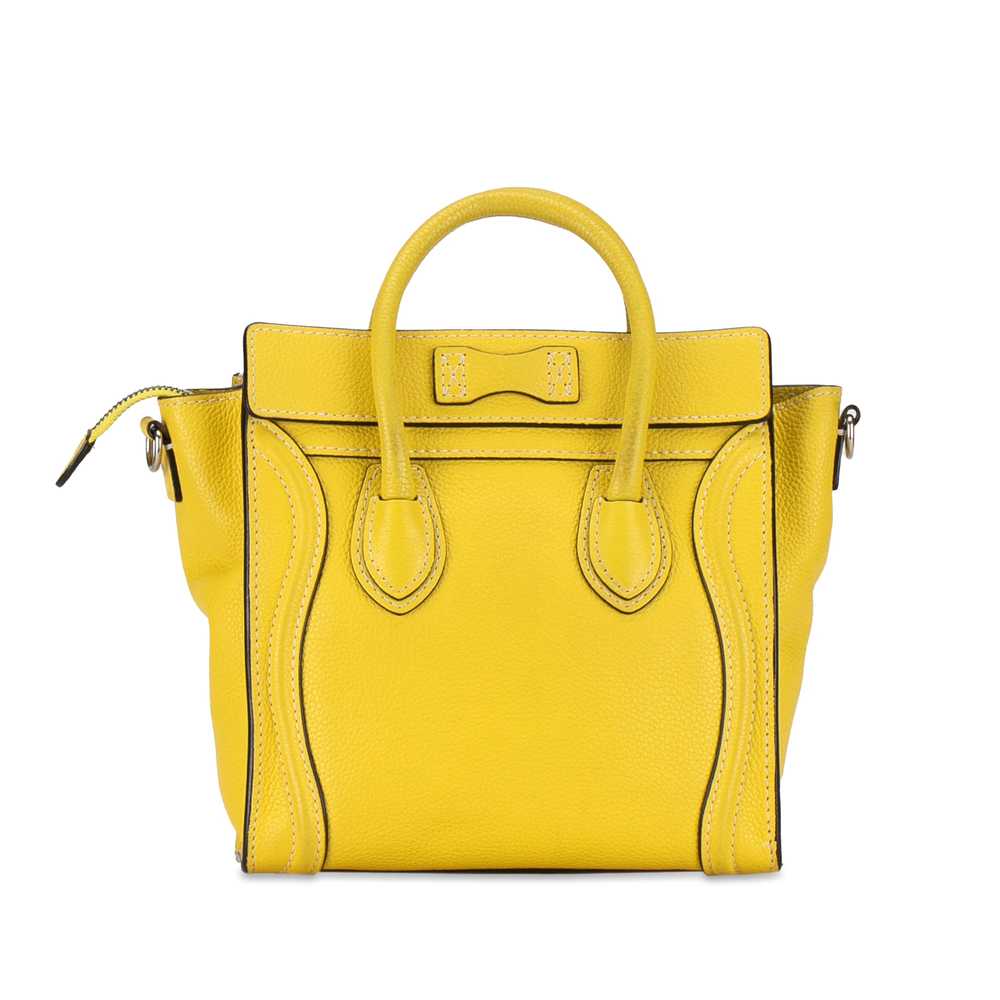 Yellow Celine Nano Luggage Tote Satchel - image 3