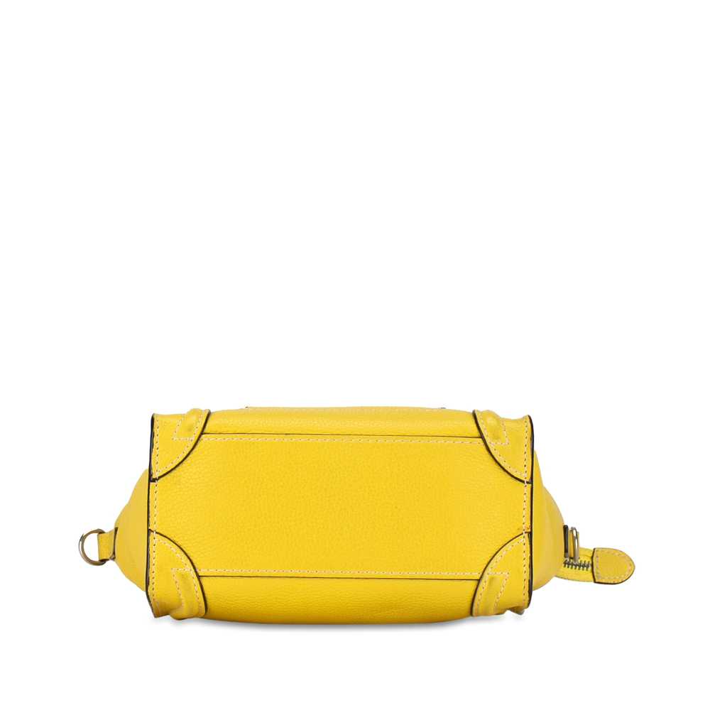 Yellow Celine Nano Luggage Tote Satchel - image 4