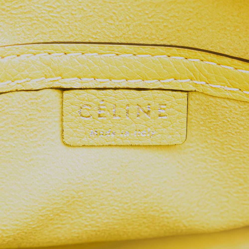 Yellow Celine Nano Luggage Tote Satchel - image 6