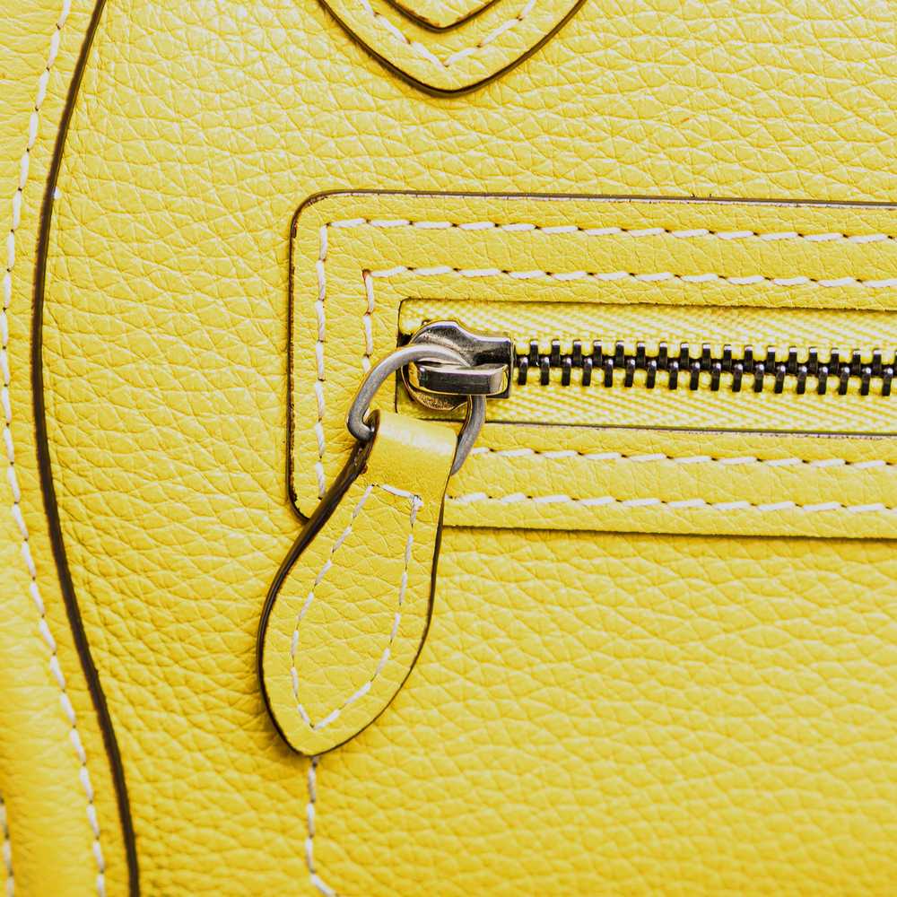 Yellow Celine Nano Luggage Tote Satchel - image 8