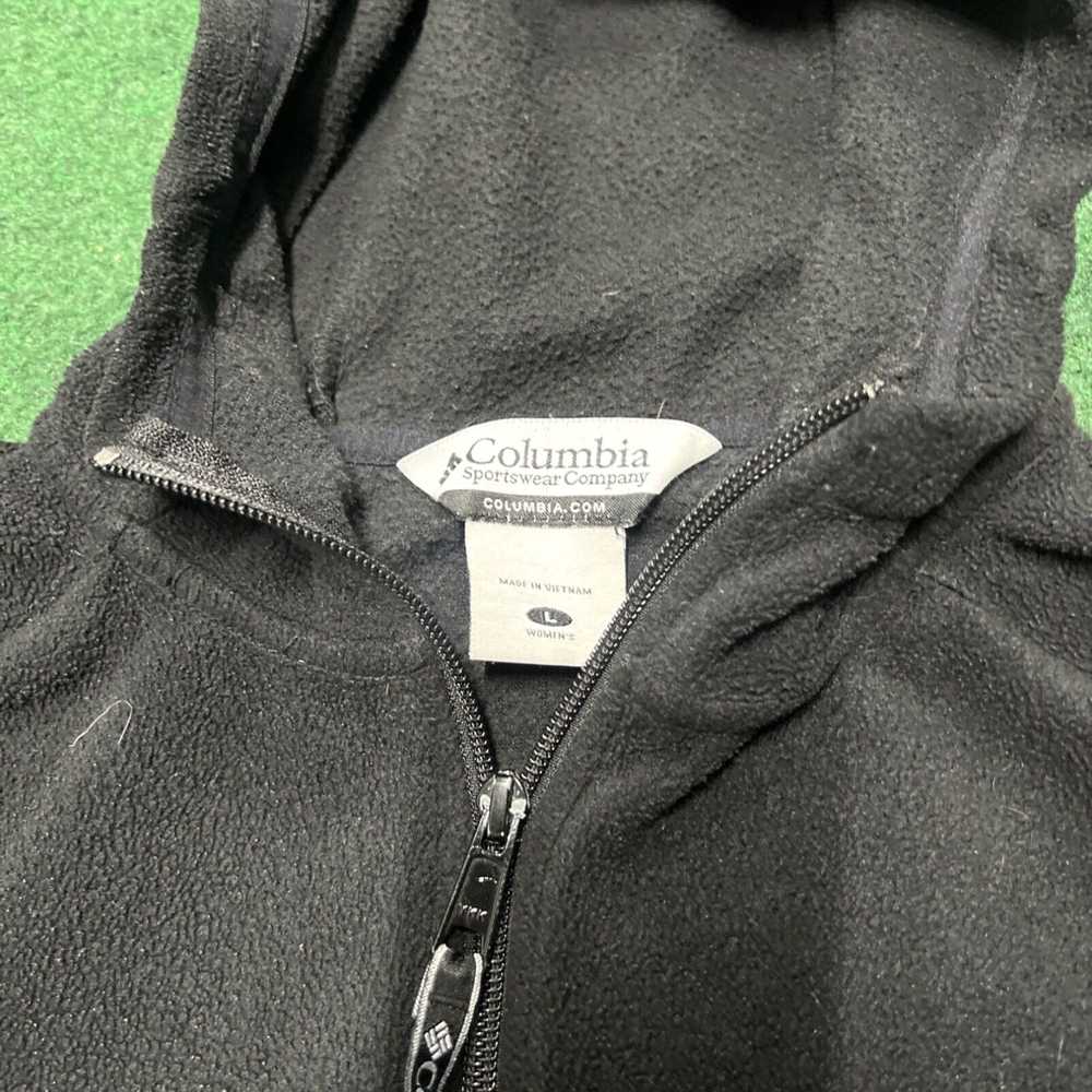 Vintage Columbia Hoodie Womens Large Black Hooded… - image 5