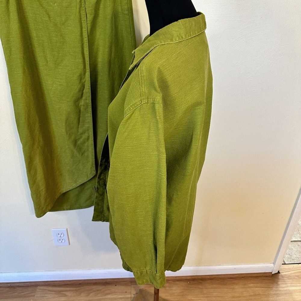 Vintage Ascente Sport Lime Green Button Down Blaz… - image 2