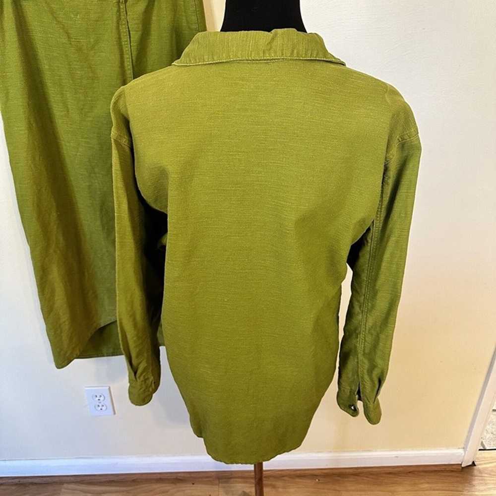 Vintage Ascente Sport Lime Green Button Down Blaz… - image 3