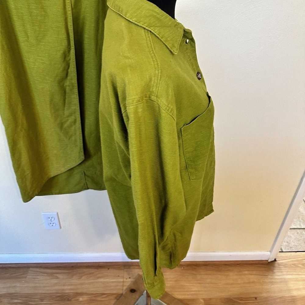 Vintage Ascente Sport Lime Green Button Down Blaz… - image 4