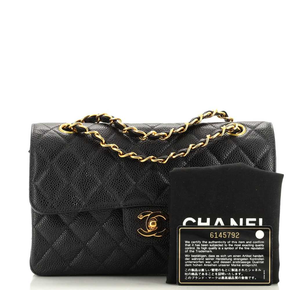 CHANEL Vintage Classic Double Flap Bag Quilted Ca… - image 2