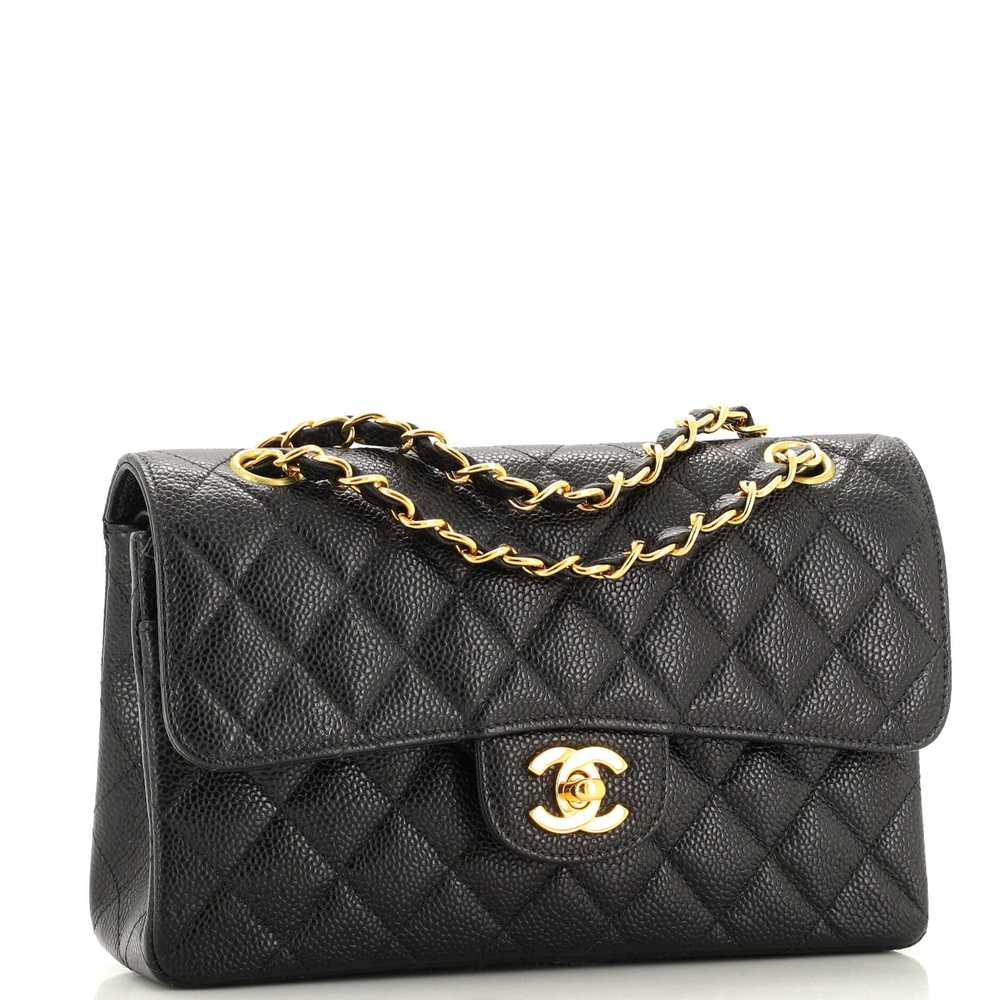 CHANEL Vintage Classic Double Flap Bag Quilted Ca… - image 3