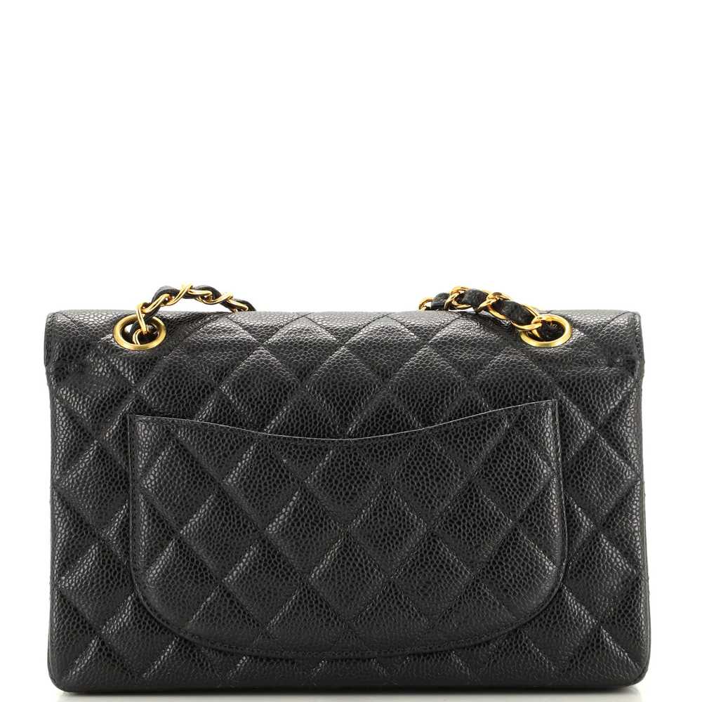 CHANEL Vintage Classic Double Flap Bag Quilted Ca… - image 4