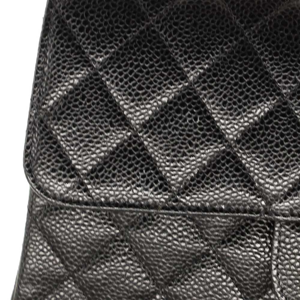 CHANEL Vintage Classic Double Flap Bag Quilted Ca… - image 7