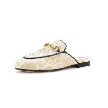 GUCCI Women's Princetown Mules Jumbo GG Raffia - image 1