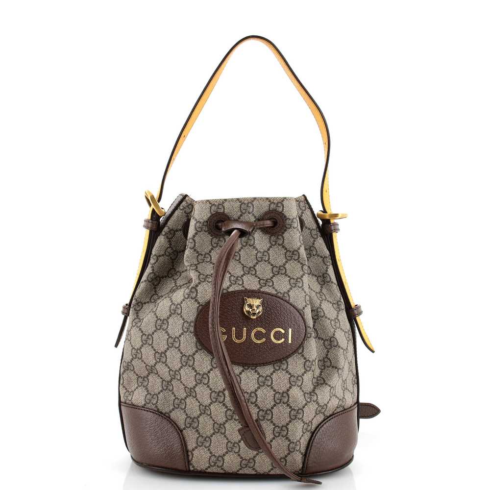 GUCCI Neo Vintage Drawstring Bucket Backpack GG C… - image 1