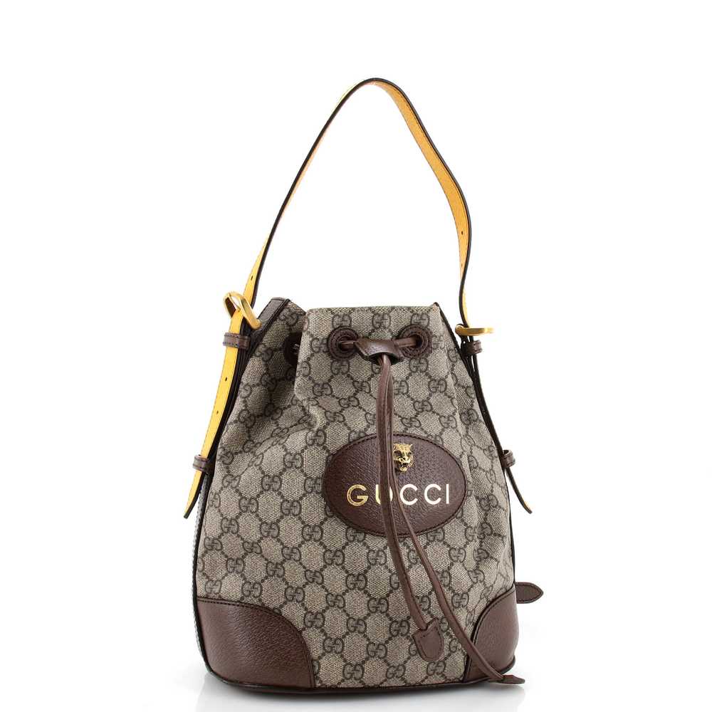 GUCCI Neo Vintage Drawstring Bucket Backpack GG C… - image 2