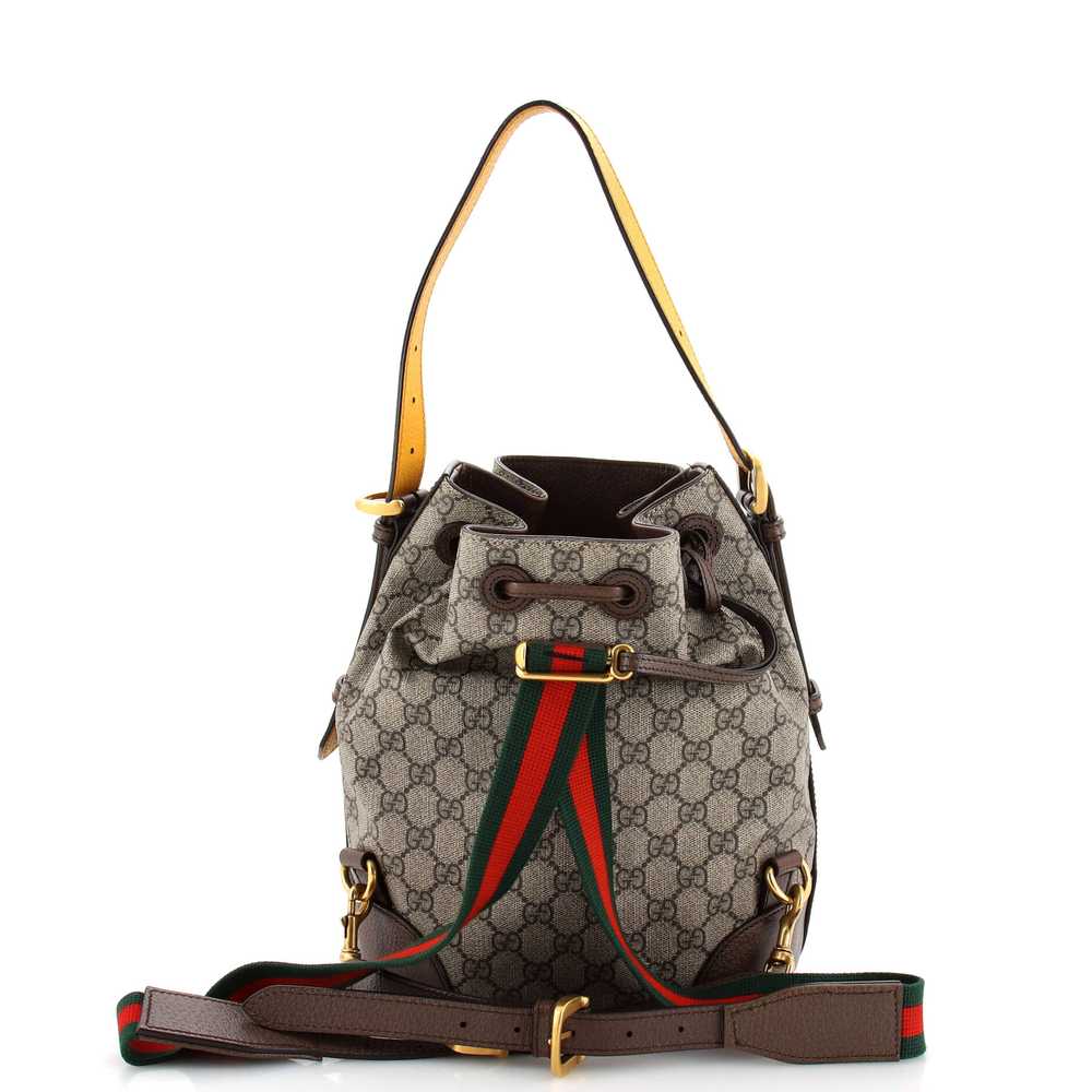 GUCCI Neo Vintage Drawstring Bucket Backpack GG C… - image 3