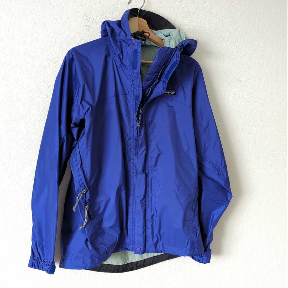 Patagonia Womens Rain Jacket Shell Size Small Blu… - image 10