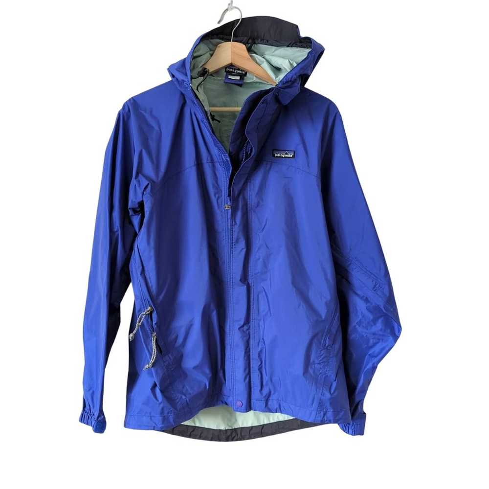 Patagonia Womens Rain Jacket Shell Size Small Blu… - image 1