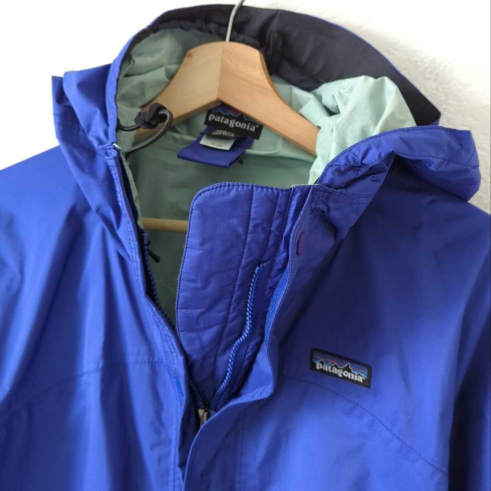 Patagonia Womens Rain Jacket Shell Size Small Blu… - image 2