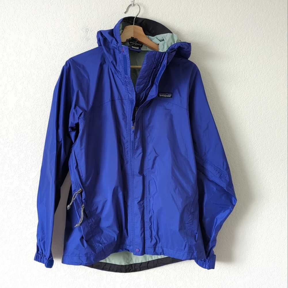 Patagonia Womens Rain Jacket Shell Size Small Blu… - image 4