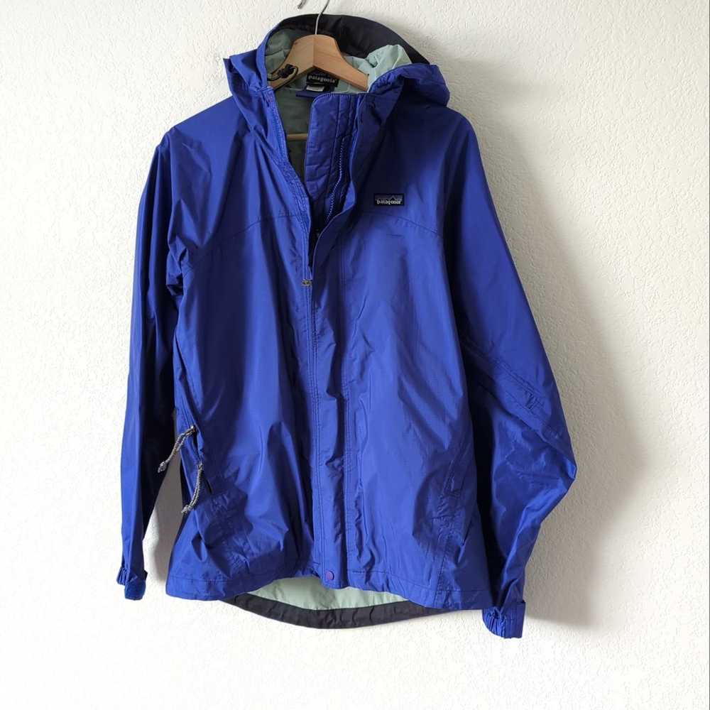 Patagonia Womens Rain Jacket Shell Size Small Blu… - image 9