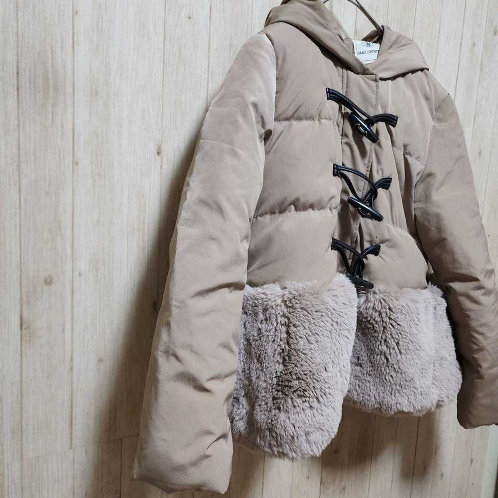 Grace Continental Down Jacket (S) Toggle with Fur… - image 5