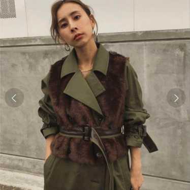 Ameri Vintage ECO FUR TRENCH COAT - image 1