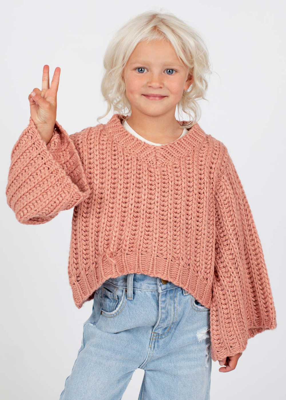 Joyfolie Emily Sweater in Ashe Rose - image 1