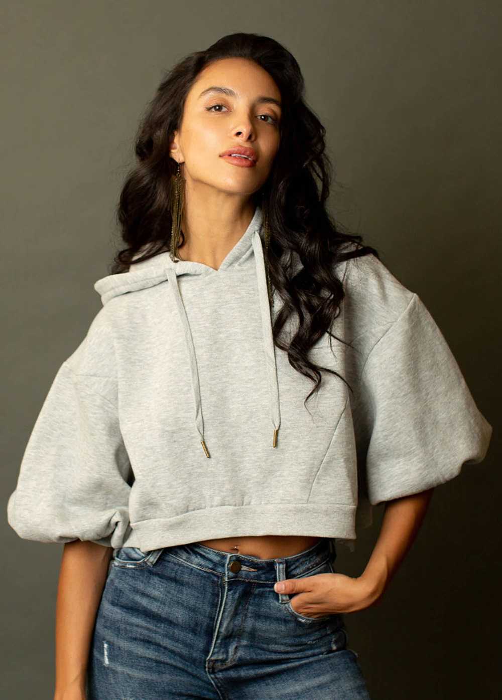 Joyfolie Matyson Hoodie in Heather Gray - image 1