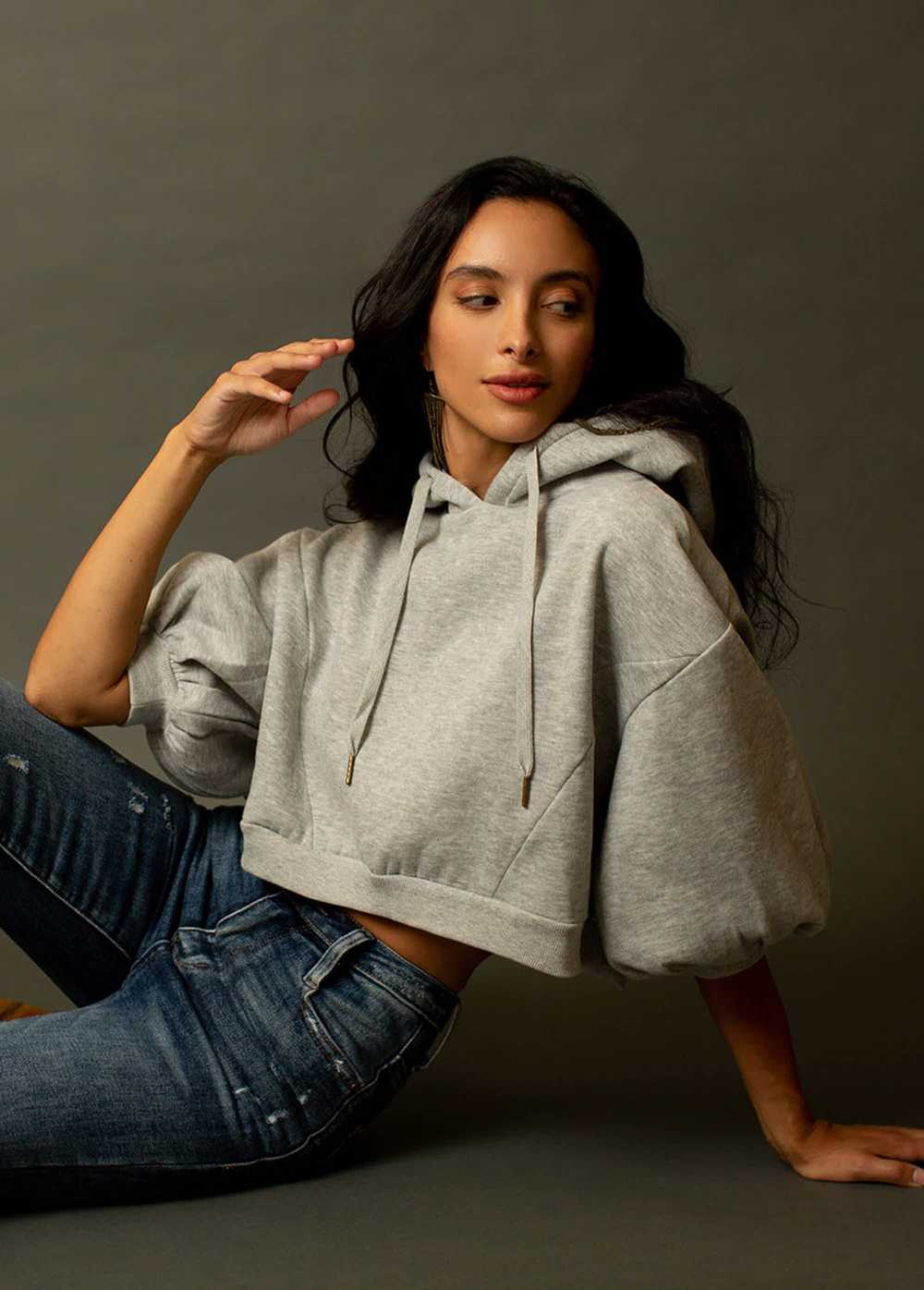 Joyfolie Matyson Hoodie in Heather Gray - image 2