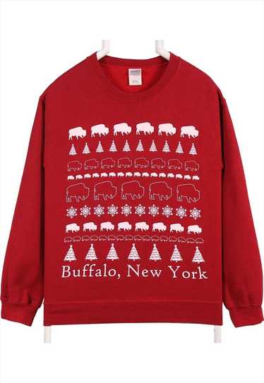 Vintage 90's Gildan Sweatshirt Buffalo, New York C