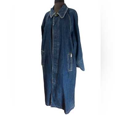 Vtg 90s Denim Oversized Long Grunge Utility Minim… - image 1