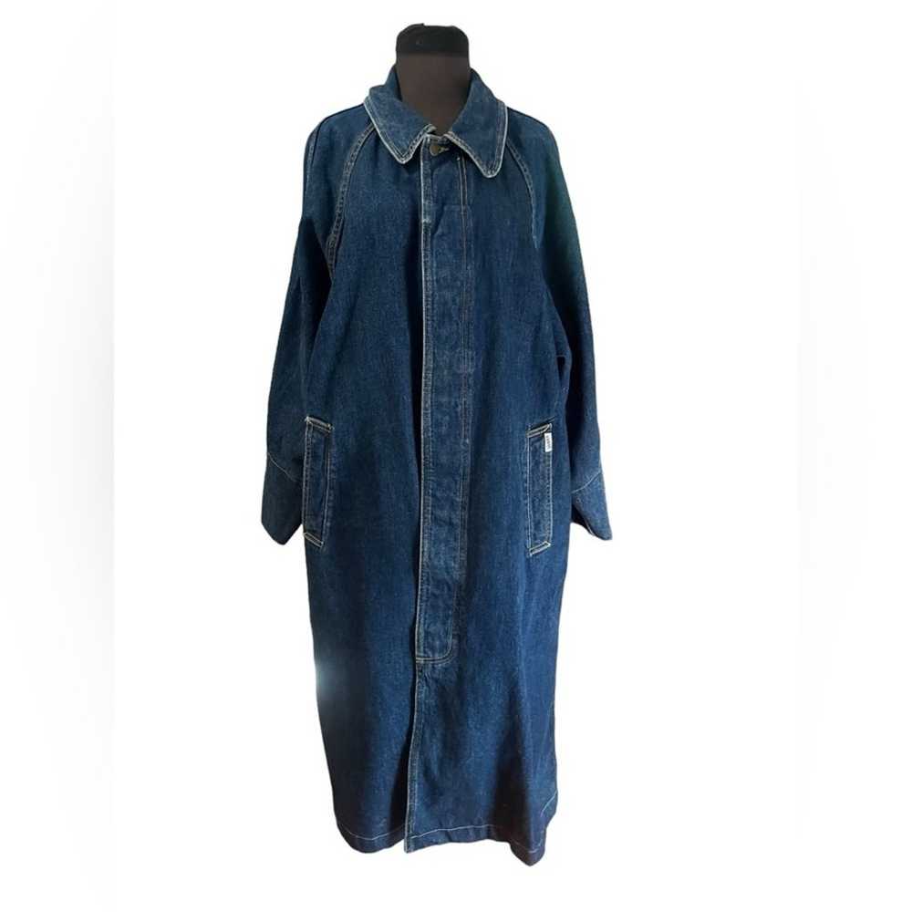 Vtg 90s Denim Oversized Long Grunge Utility Minim… - image 3