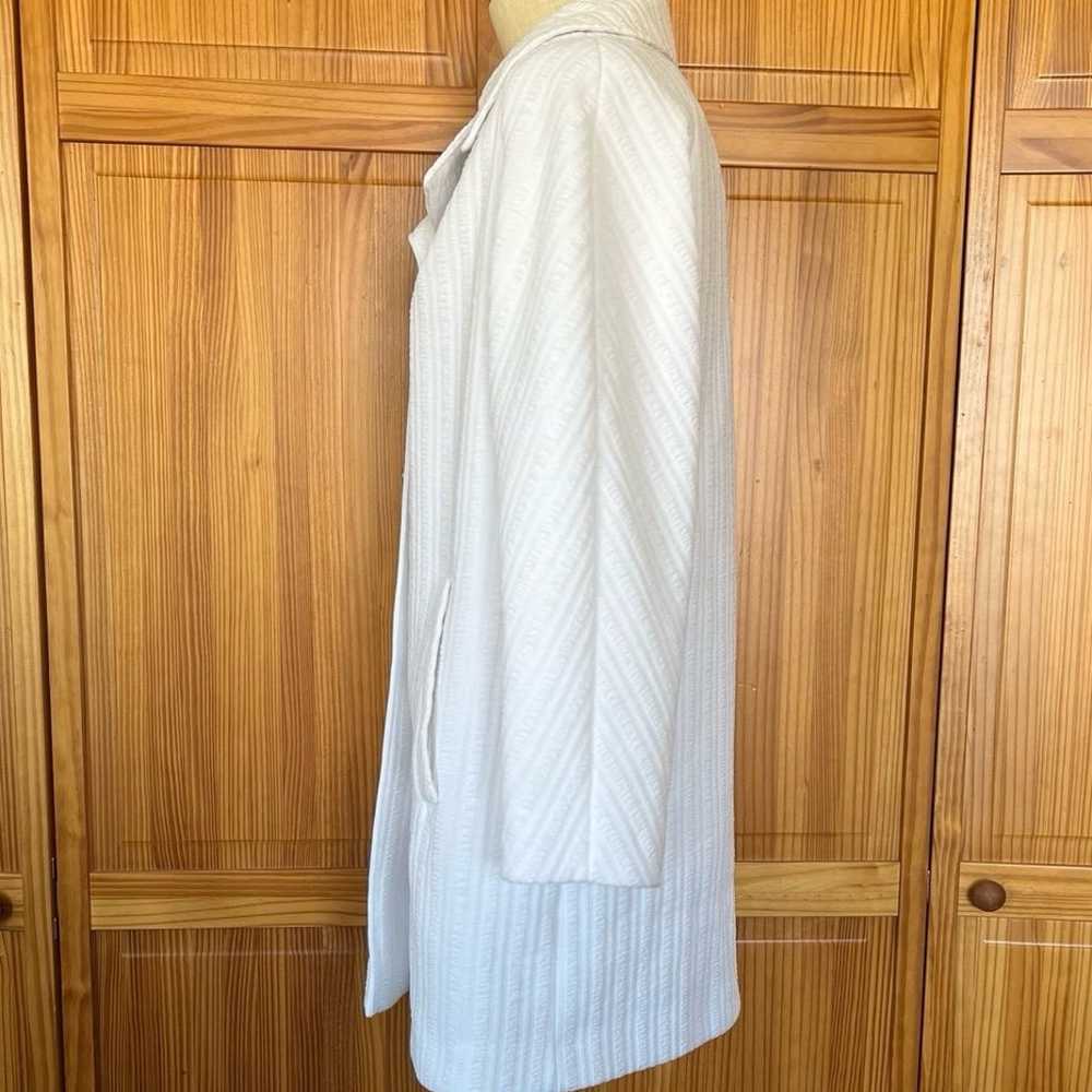 Vintage Bettina Medium White 1960s Cape Peacoat R… - image 3