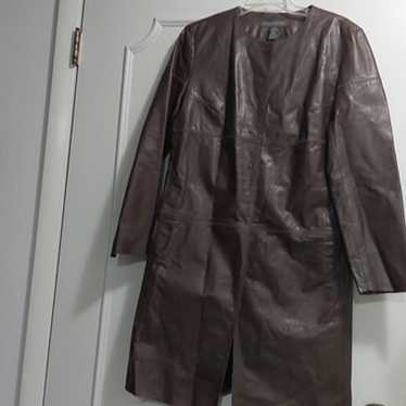 Banana Republic Leather Coat - image 1