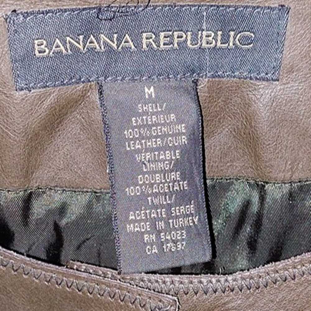 Banana Republic Leather Coat - image 3