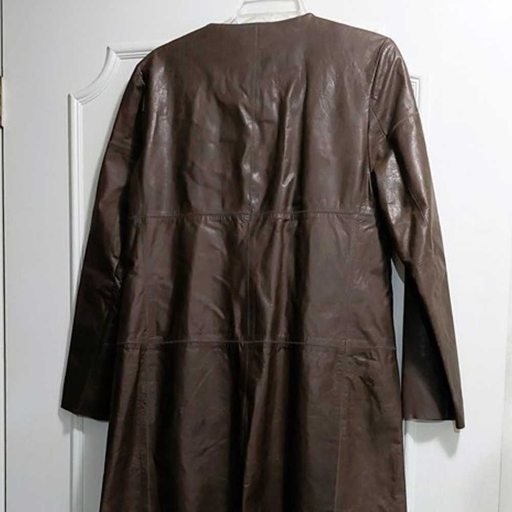 Banana Republic Leather Coat - image 6