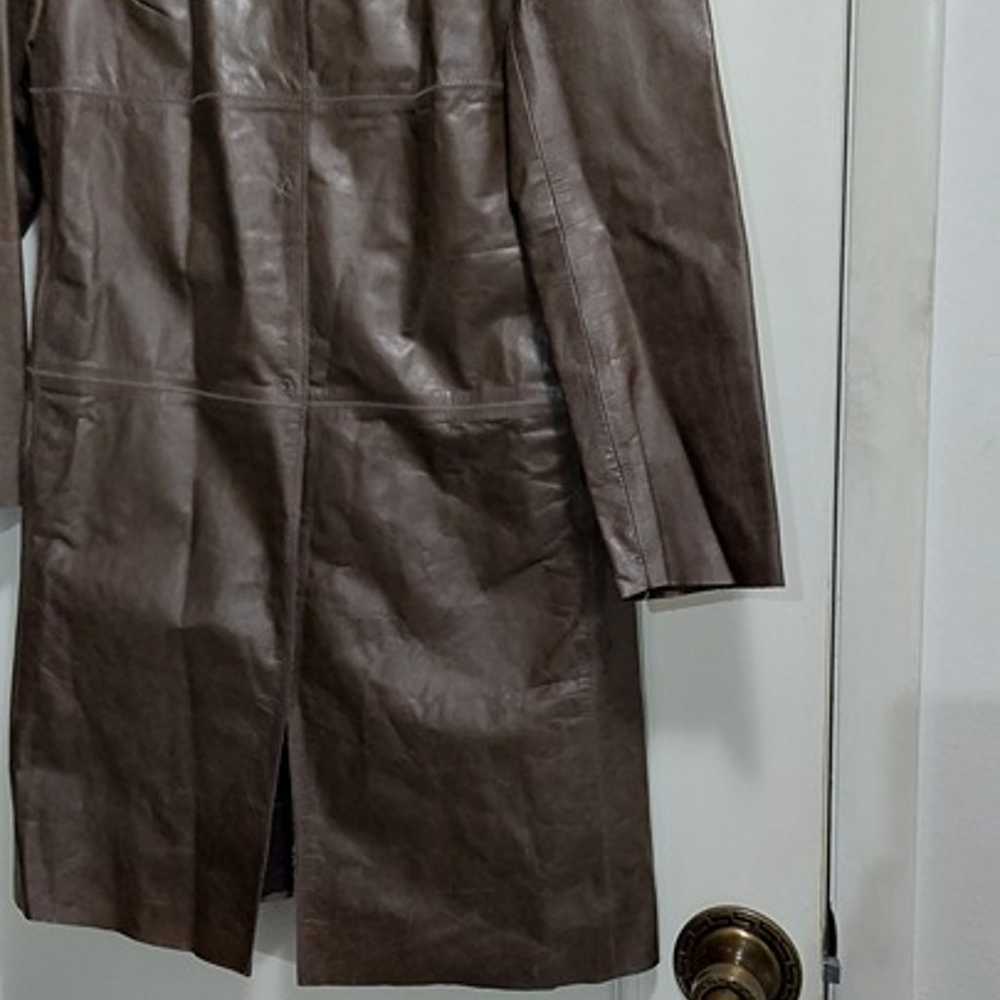 Banana Republic Leather Coat - image 8