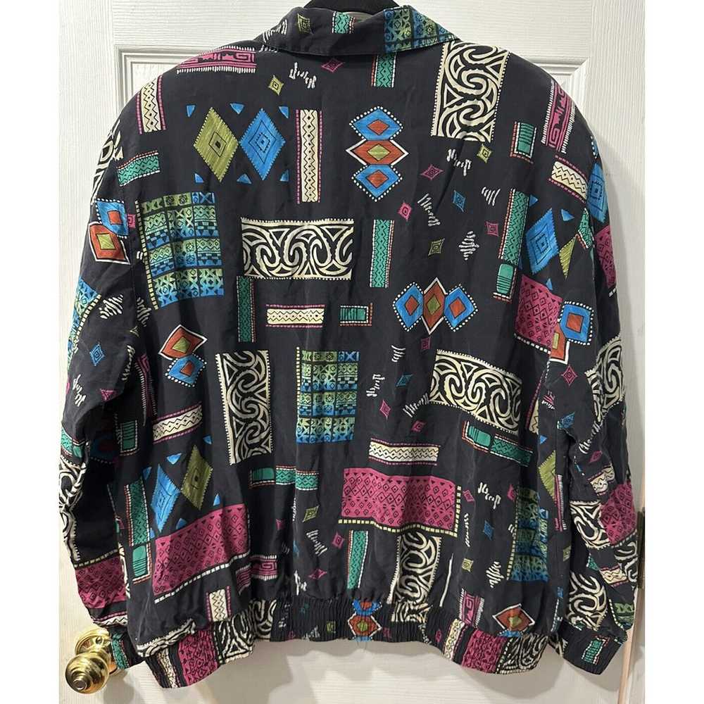 Vintage Alfred Dunner Jacket Womens 14 Multicolor… - image 2