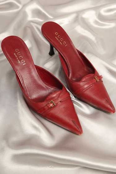 Gucci Extremely Rare GUCCI Burgundy Mules