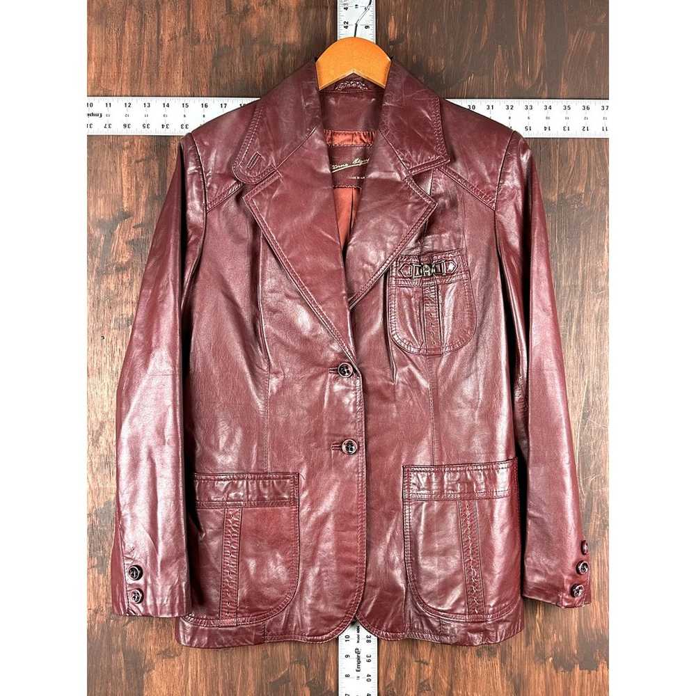 Etienne Aigner Genuine Leather Jacket Vintage Oxb… - image 1