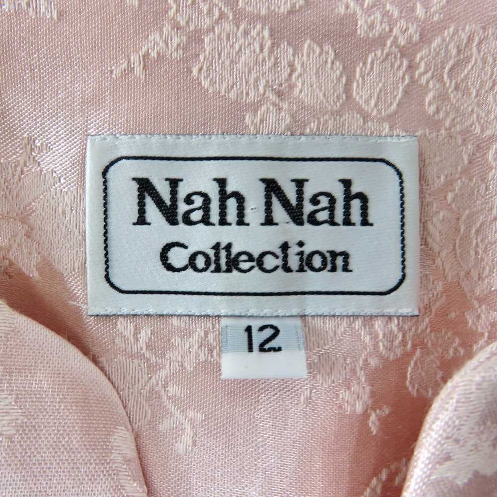 Nah Nah Collection 80s Vintage Pink Sparkly Satin… - image 4